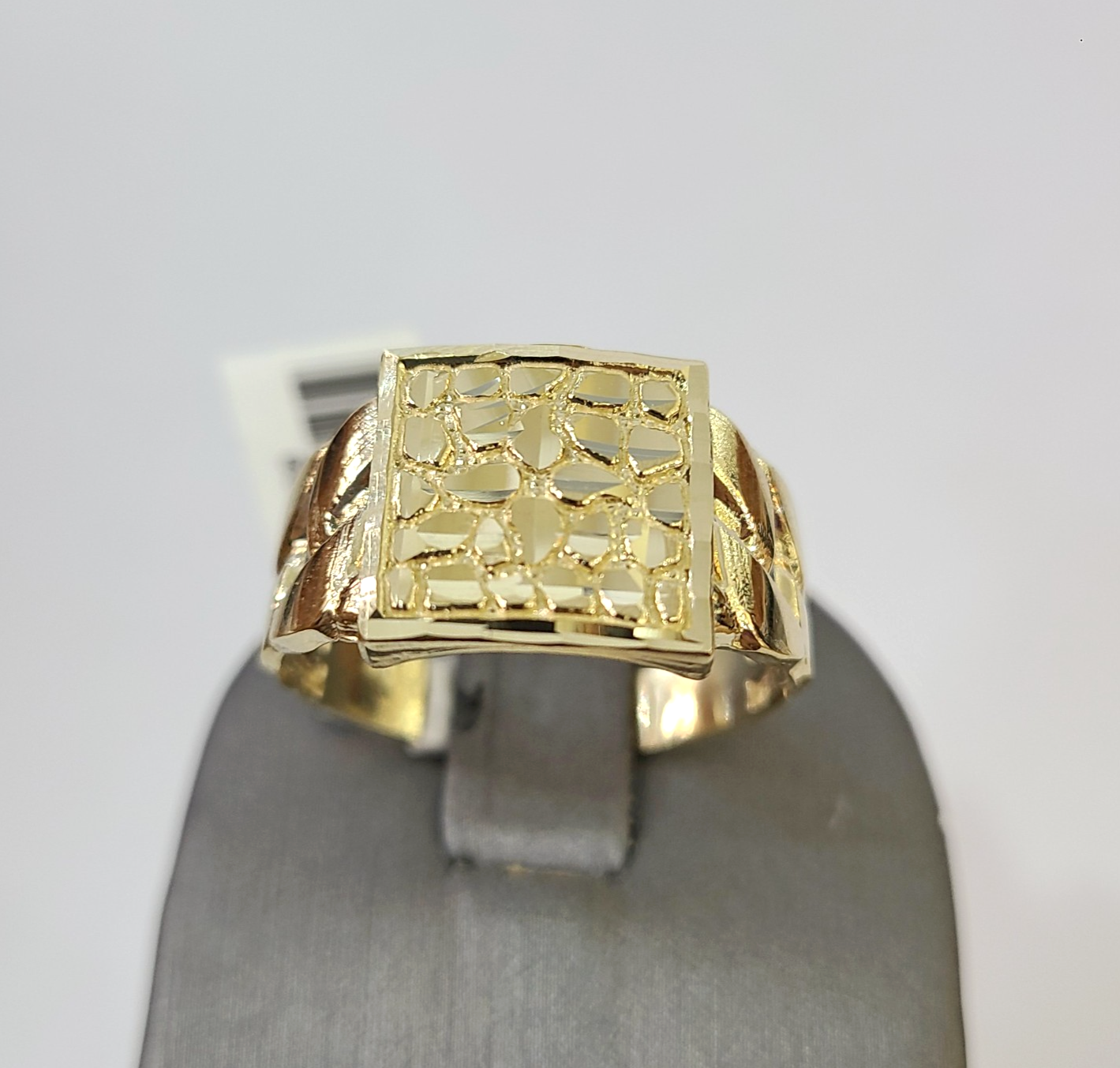 10k Nugget Ring Yellow Gold Women Men Real Genuine 10Kt