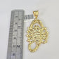 10K Franco Chain Scorpio Pendant Charm Necklace 20"-28" 4mm Gold SET Yellow