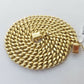 Real 14K Yellow Gold Miami Cuban Link Chain Necklace 7mm 16" 14kt Gold Box Lock