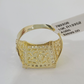Real 10k Nugget Ring Yellow Gold Women Men Genuine 10Kt