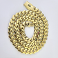 Real 10K Royal Monaco Chain Box Clasp 11mm Gold Necklace 10Kt 24" Genuine