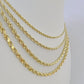 Real 14k Gold Rope Chain Necklace 3mm-6mm 20"-26" Inch Men Women Yellow 14kt