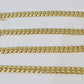 14k 6mm Miami Cuban Link Chain Yellow Gold Necklace 18"-26" Inches Real