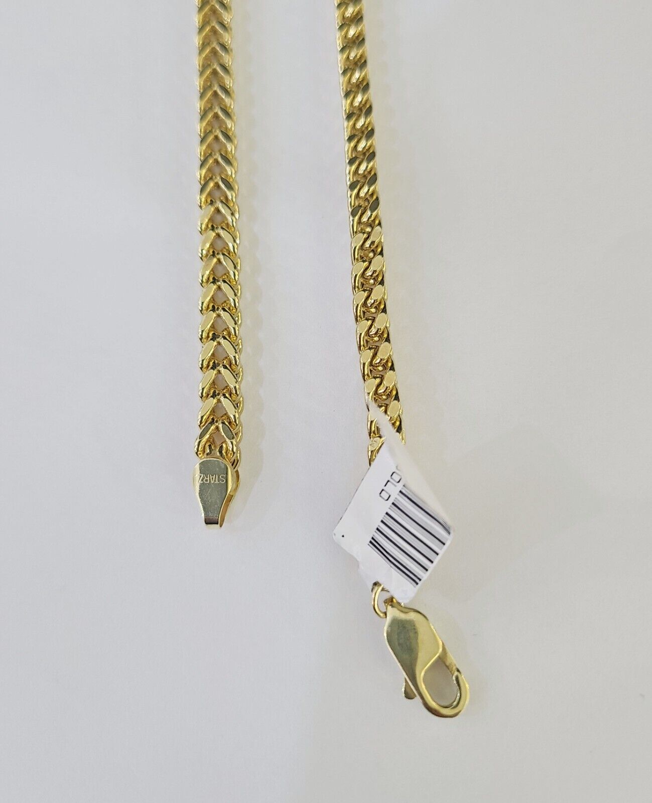 Real 10k Franco Chain Yellow gold 4mm 24inch necklace lobster lock 10kt