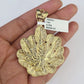 10K Franco Chain Weed Leaf Pendant Charm Necklace 20"-28" 4mm Gold SET Yellow