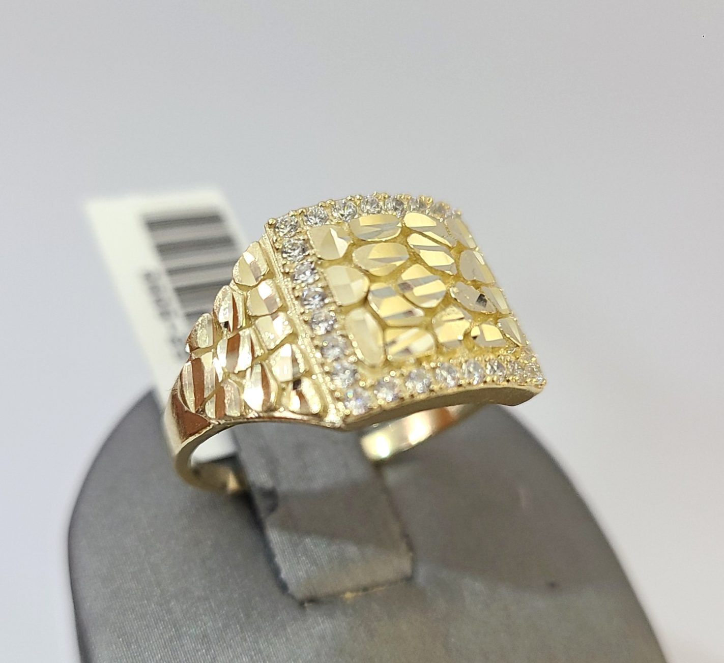 10k Nugget Ring Yellow Gold Women Real Men Genuine 10Kt