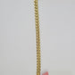 Real 14K Miami Cuban Bracelet Yellow Gold Box Clasp 7.5" Inch 10mm Link Hollow