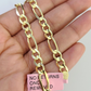 Real 14k Yellow Gold Figaro link Bracelet 5mm 7.5" Inch Mens Womens Genuine