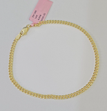 14K Yellow Gold Miami Cuban Bracelet 8" Inch 3mm Box Clasp Real Genuine