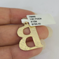 10k Gold Initial B Charm Rope Chain 16"-26" 2.5mm SET Necklace Alphabet Pendant