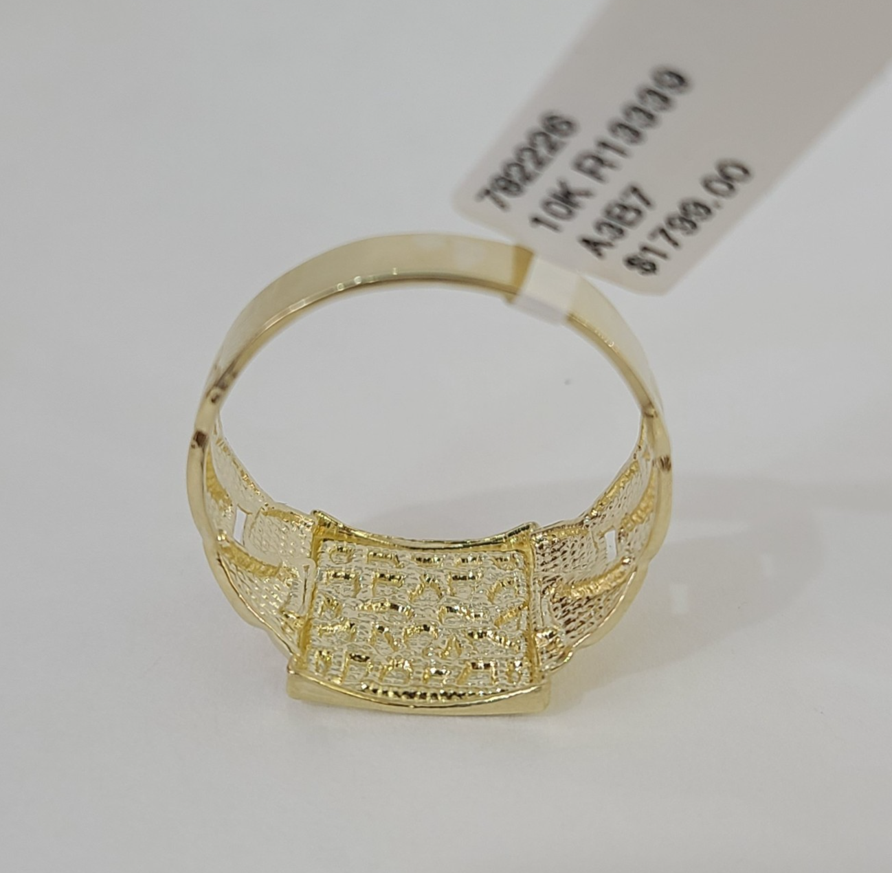 10k Nugget Ring Yellow Gold Women Men Real Genuine 10Kt