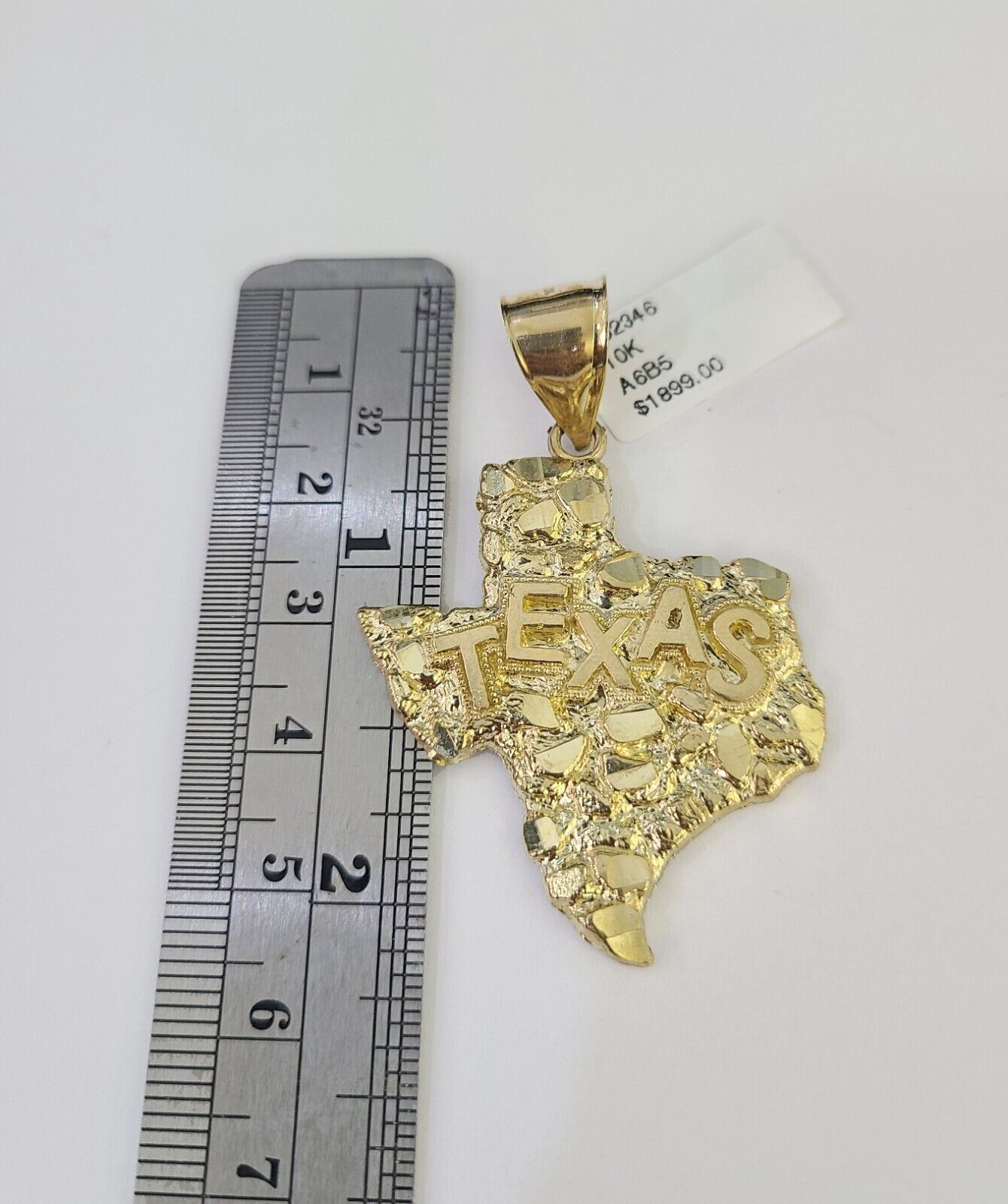 Real 10k Rope Chain Texas Map Charm Set 7mm 20"-28" Inch Necklace Gold