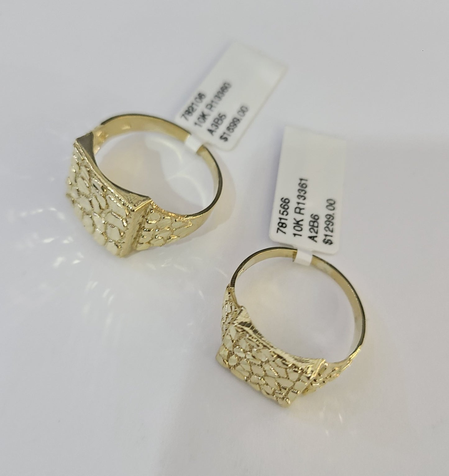 10k Nugget Ring Yellow Gold Women Men Real Genuine 10Kt
