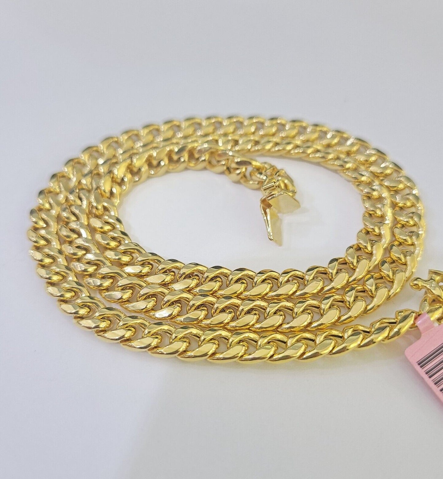 14k 6mm Miami Cuban Link Chain Yellow Gold Necklace 18"-26" Inches Real