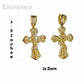 10k Gold Men Cross Charm Pendant Miami Cuban Rope Chain 20 22 24 26 Inch