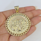 10k Centenario Coin Charm Yellow Gold 50 Pesos 1947 Mexico/Mexican Coin 2.25"