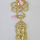 Real 14k Solid Rope Chain Jesus Head Charm Set 6mm 18"-30" Necklace Gold