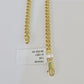 10k Miami Cuban Link Chain Yellow Gold 5mm Necklace 18-28 Inches Real