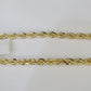 Solid Real 10K Rope Bracelet Yellow Gold  8" Inch 3mm 10kt Real gold men women