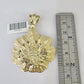 10K Franco Chain Tree leaf Pendant Charm Necklace 20"-26" 5mm Gold SET Yellow