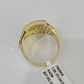 10k Nugget Ring Yellow Gold Women Real Men Genuine 10Kt