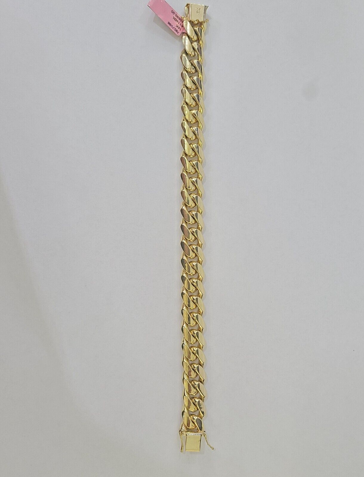 Real 14k Yellow Gold Miami Cuban link Bracelet 13mm 7.5"-9" Inch Solid