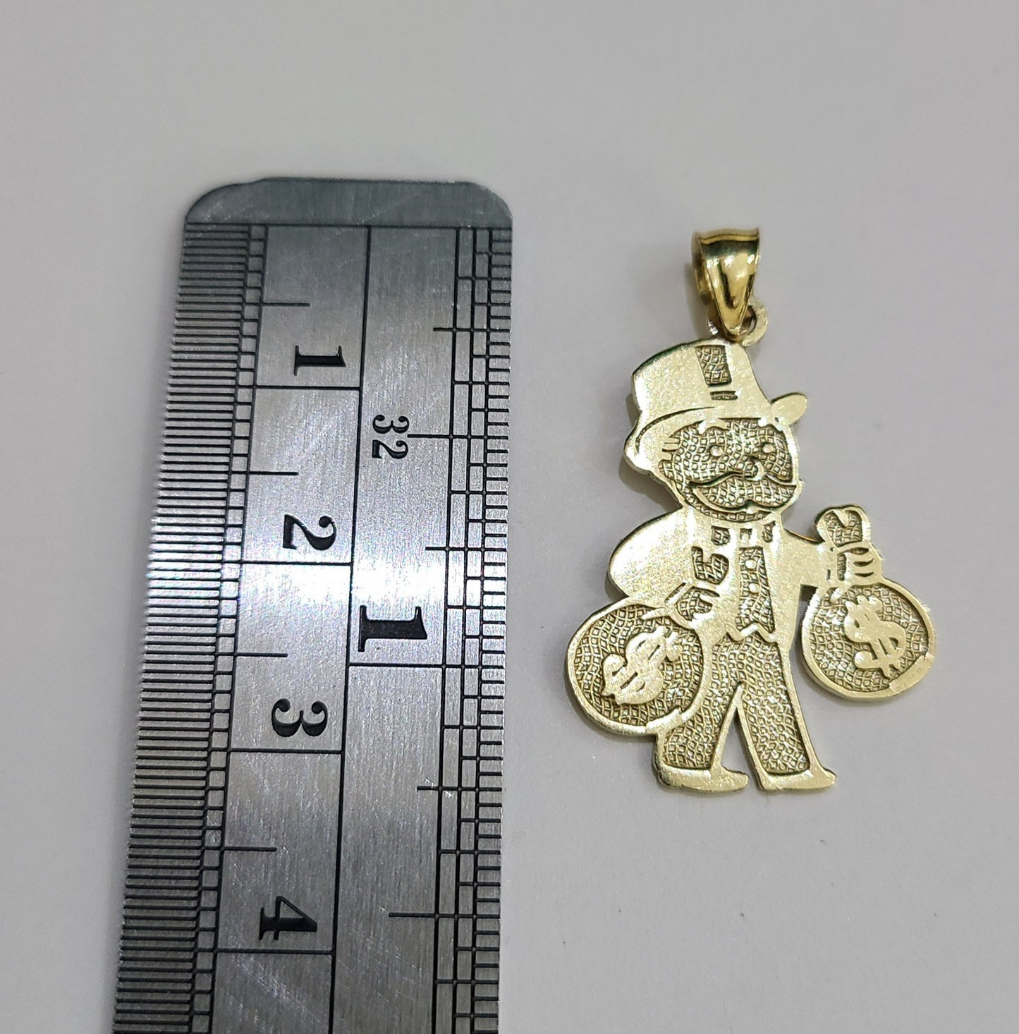 10k Gold Chain Miami Cuban Grandpa Money Bag Charm Set 4mm 18"28" Necklace