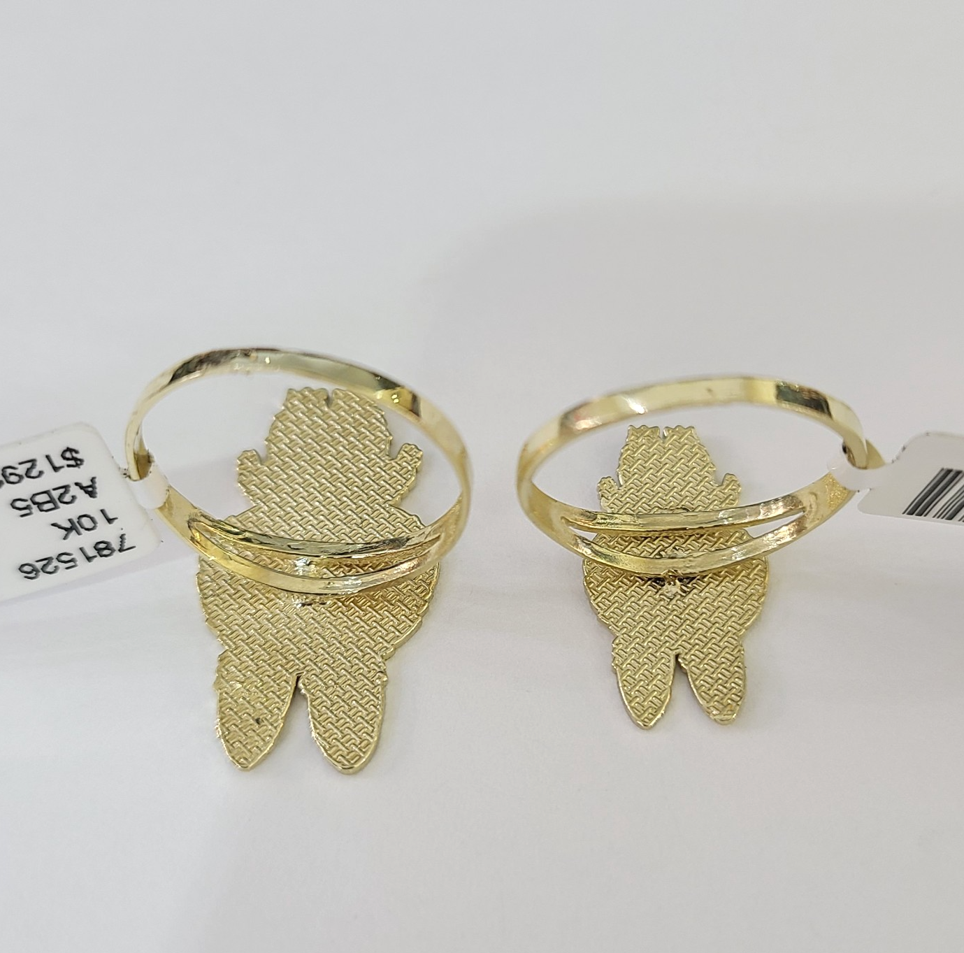 10k Cartoon Monster Ring Yellow Gold Women Men Real Genuine