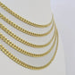 14k 5mm Miami Cuban Link Chain Yellow Gold Necklace 20"-30" Inches Real