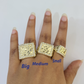 10k Nugget Ring Yellow Gold Women Men Real Genuine
