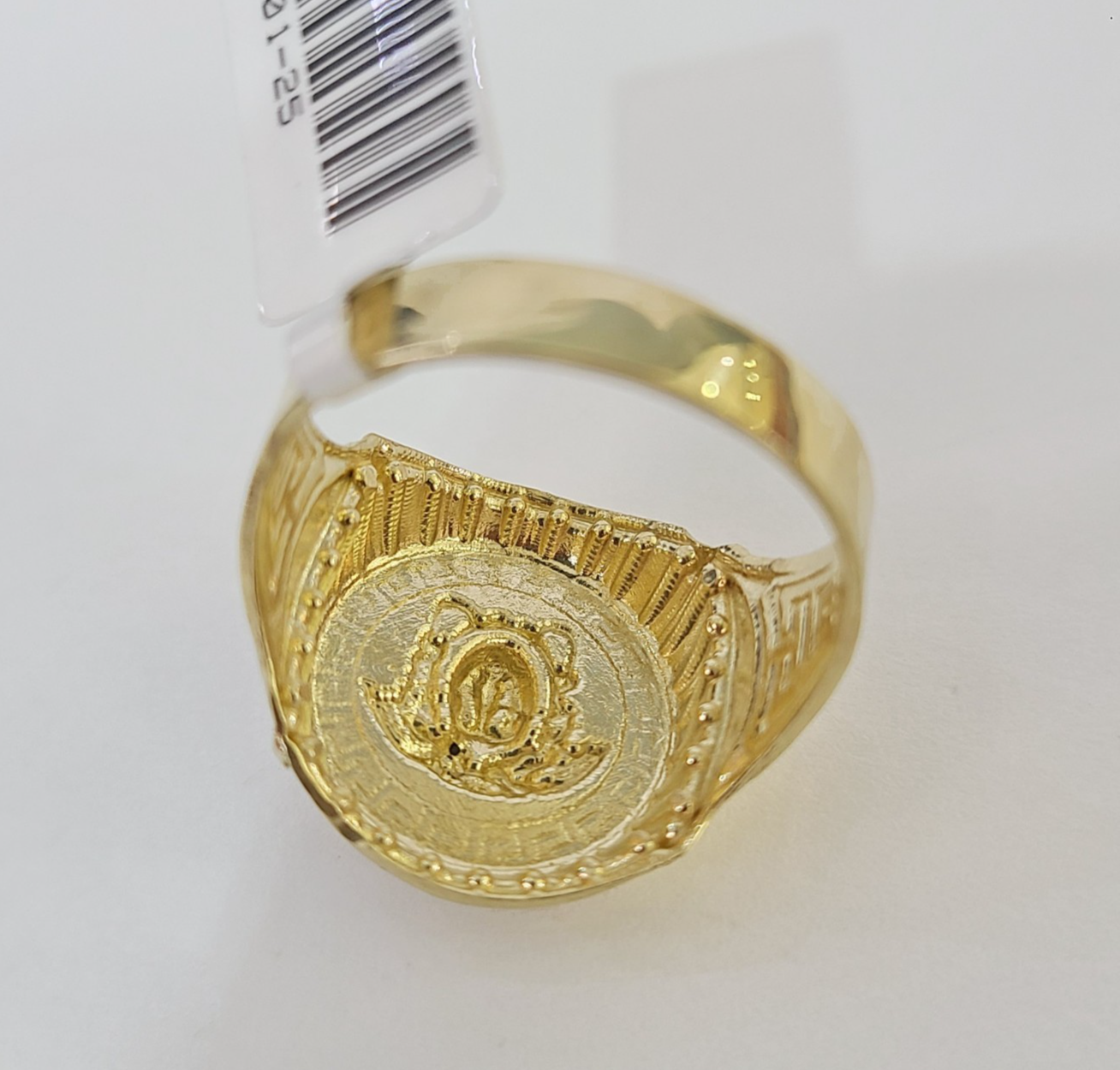 10k Medusa Head Ring Yellow Gold Men Real Genuine