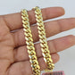 14K Solid Yellow Gold Miami Cuban Bracelet Box Clasp 8.5" Inch 7mm Link
