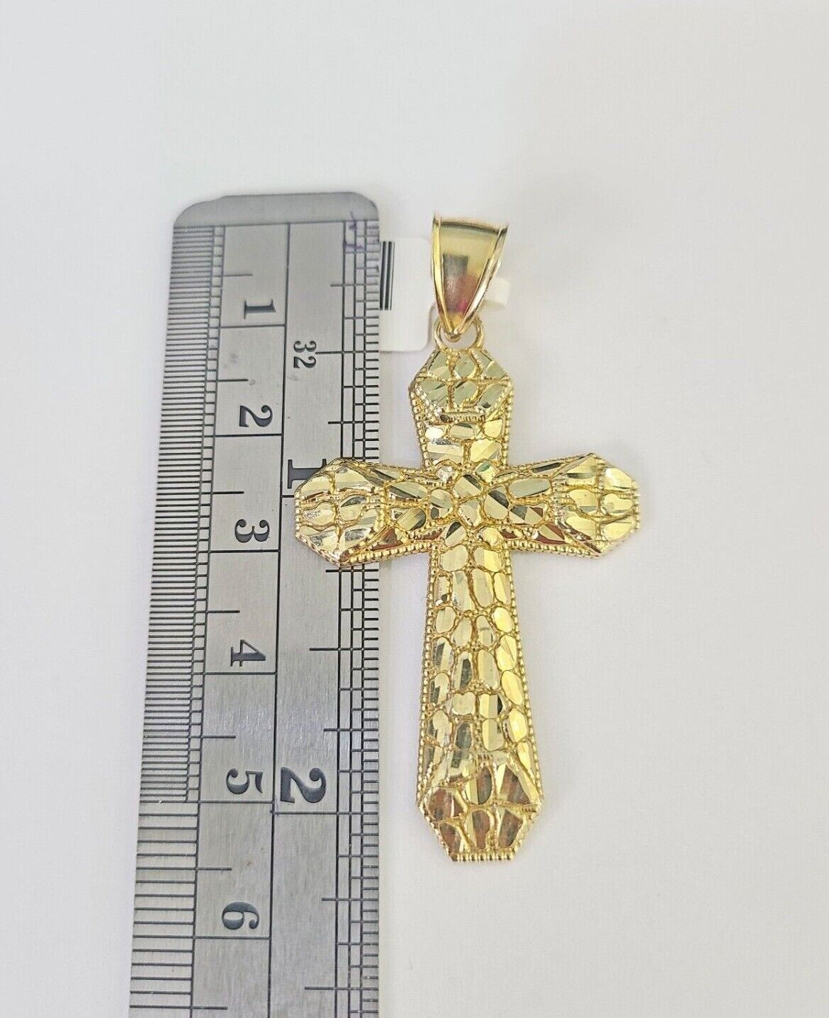 10k Solid Rope Chain Jesus Cross Charm Set 4mm 20"-28" Necklace Gold Yellow