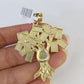 Real 10k Solid Rope Chain Money Tree Charm Set 3mm 20"-30" Inch Necklace Gold