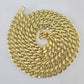 10k Gold Miami Cuban Link Chain Necklace 3mm-10mm 20-30 Inches 10kt Real Yellow