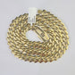 Real 10k Royal Monaco Chain 9mm 20-30 inches Necklace Yellow Gold Box Clasp