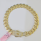 14K Yellow Gold Royal Monaco Cuban Bracelet 10mm 8.5 inches Boxend Lock