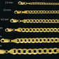 Real 10k Gold Cuban curb link chain Necklace 6.5mm 20" Authentic 10k Yellow Gold