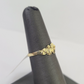 Real 10k Nugget Ring Yellow Gold Casual Ring 10kt Genuine