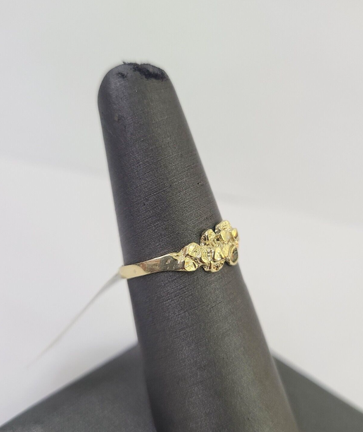 Real 10k Nugget Ring Yellow Gold Casual Ring 10kt Genuine