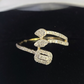 Real 10k Yellow Gold Diamond Ladies Ring Women Casual Engagement Wedding