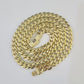 Real 10k Royal Monaco Chain 7mm 18-26 inches Necklace Yellow Gold Box Clasp