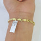 10k Franco Bracelet 4mm 8" Inch Yellow Gold Men Women Link Real 10kt
