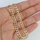 14K Cuban Curb Link Bracelet Diamond Cut 4mm 8" Inch REAL Yellow Gold