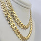 Real 10k Royal Monaco Chain 9mm 20-30 inches Necklace Yellow Gold Box Clasp