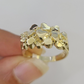 Real 10k Nugget Ring Yellow Gold Casual Ring 10kt Genuine