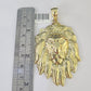 10K Franco Chain Lion Pendant Charm Necklace 20"-28" 4mm Gold SET Yellow