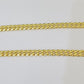 10k Yellow Gold 8mm Miami Cuban Link Chain Necklace 20-28 Inches Real