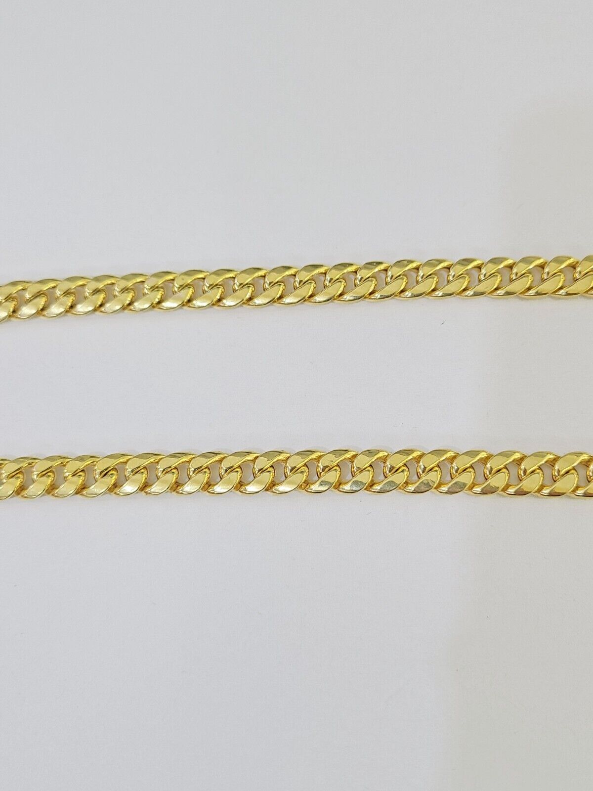 10k Yellow Gold 8mm Miami Cuban Link Chain Necklace 20-28 Inches Real