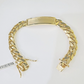 10K Yellow Gold ID Bracelet Miami Cuban 12mm 9" inches 10kt Mens